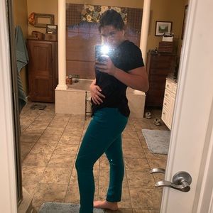 Teal jeans